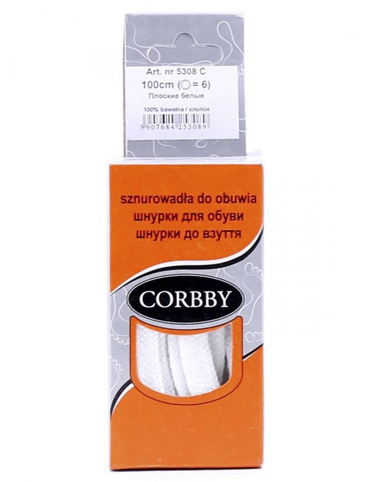 Corbby 5308C шнурки белый